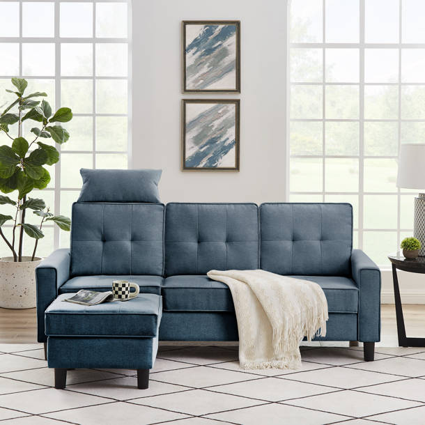 Ebern Designs Nikiforos 74.8" Wide Reversible Sofa & Chaise with